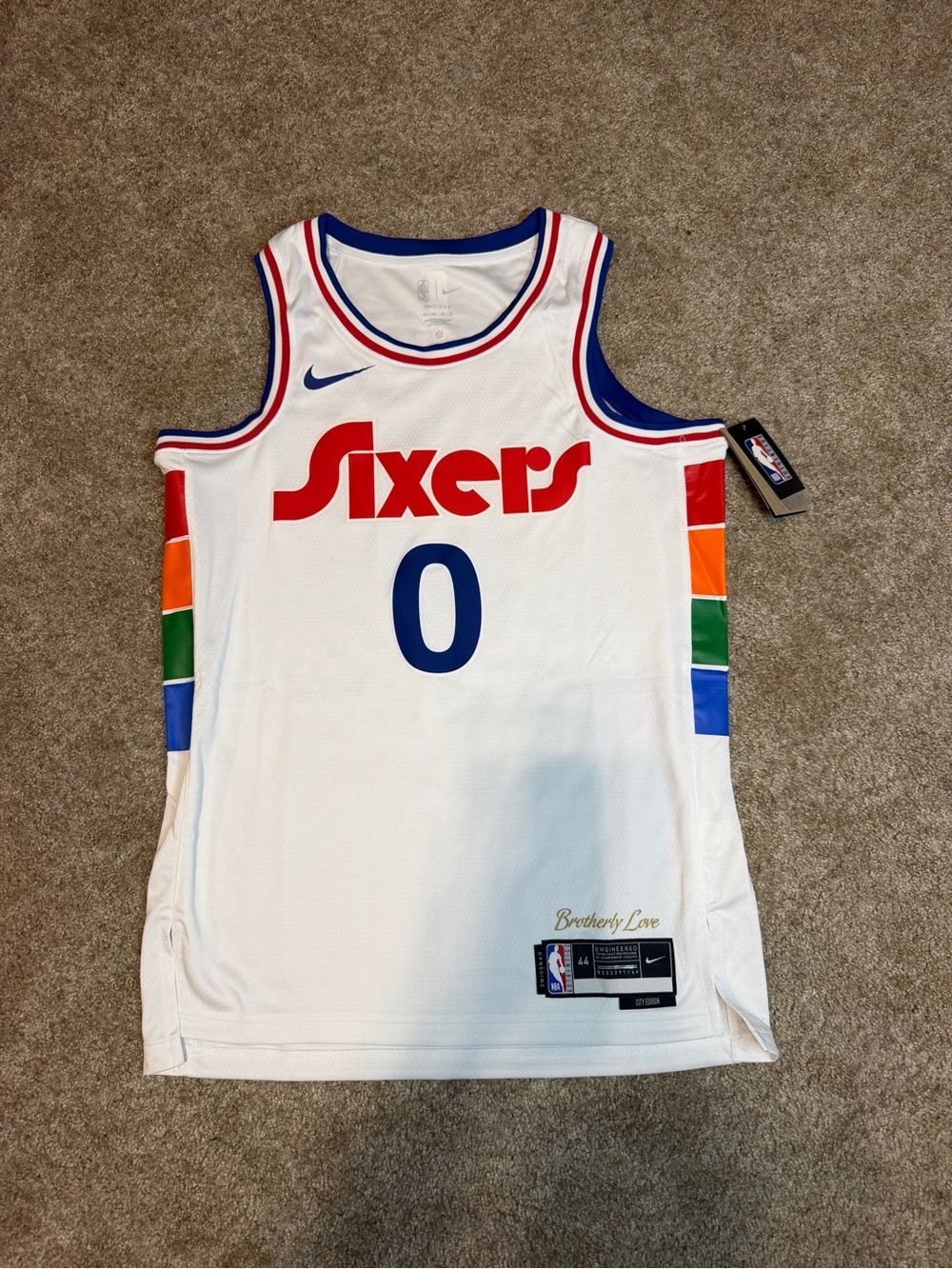 Nike Authentic Philadelphia 76ers NBA Tyrese Maxey City Edition Jersey NWT